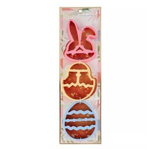 Cook With Color 3 Piece Silicone Pancake Mold Set Easter Bunny Chick Egg